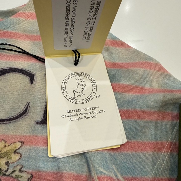 Gucci Kids Pastel Striped Tee with Bunny Design - Picture 4 of 10